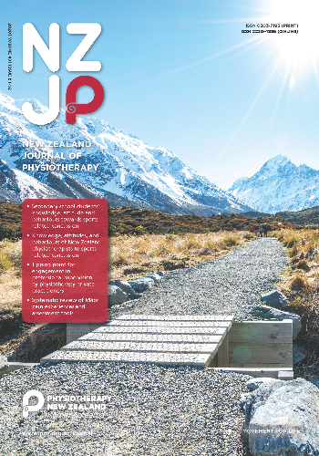 					View Vol. 48 No. 1 (2020): New Zealand Journal of Physiotherapy
				