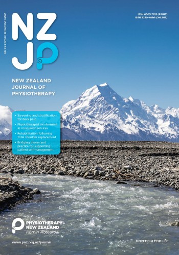 					View Vol. 48 No. 2 (2020): New Zealand Journal of Physiotherapy
				