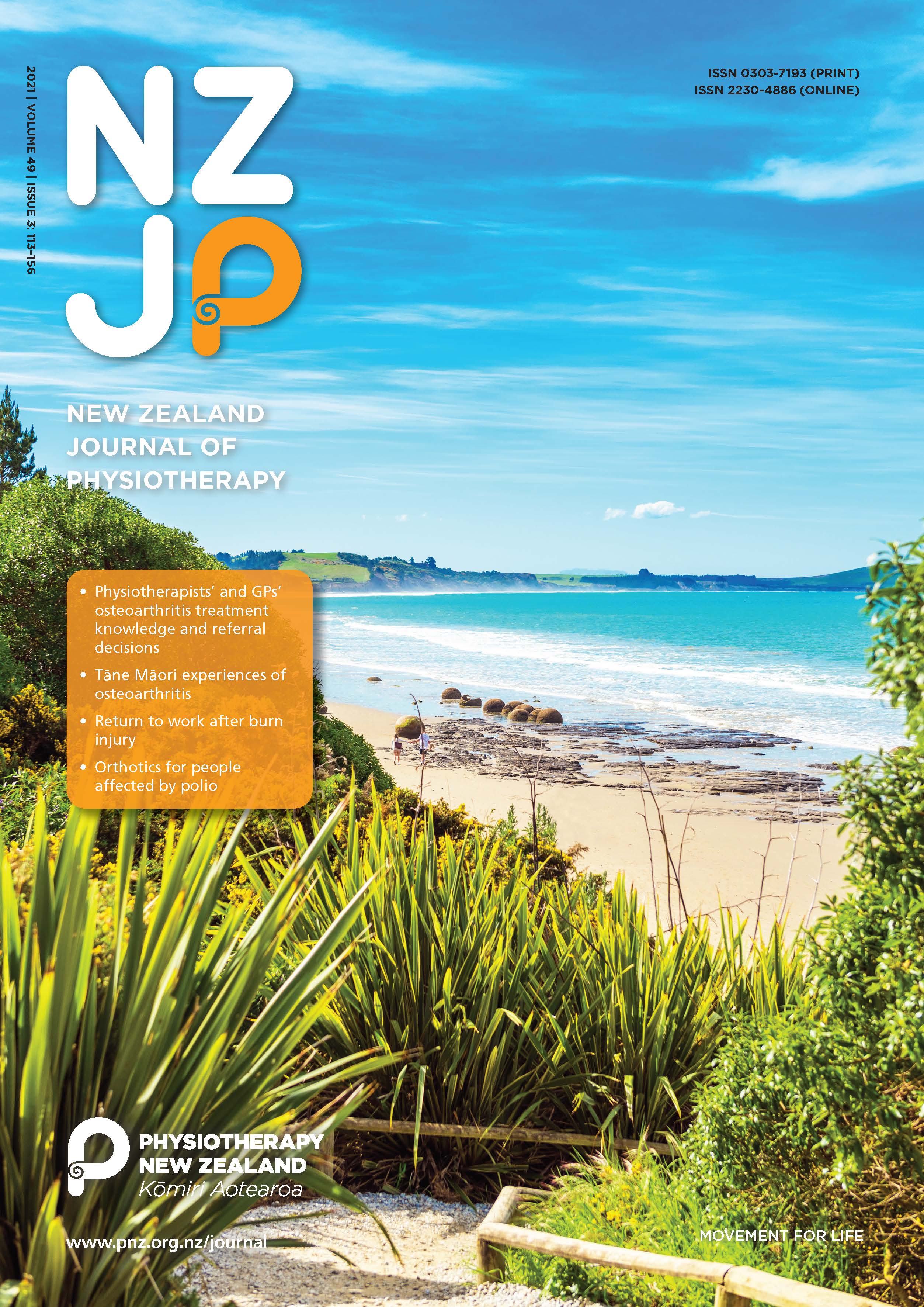 					View Vol. 49 No. 3 (2021): New Zealand Journal of Physiotherapy
				