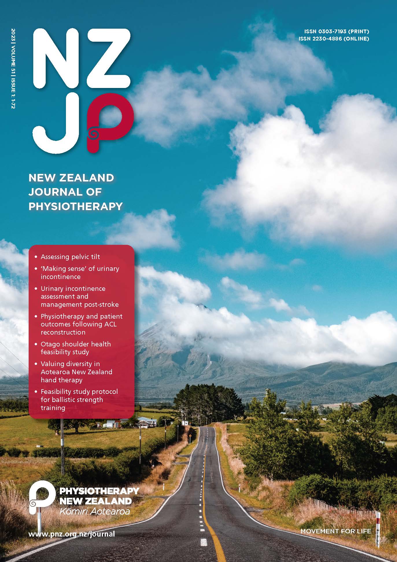					View Vol. 51 No. 1 (2023): New Zealand Journal of Physiotherapy
				