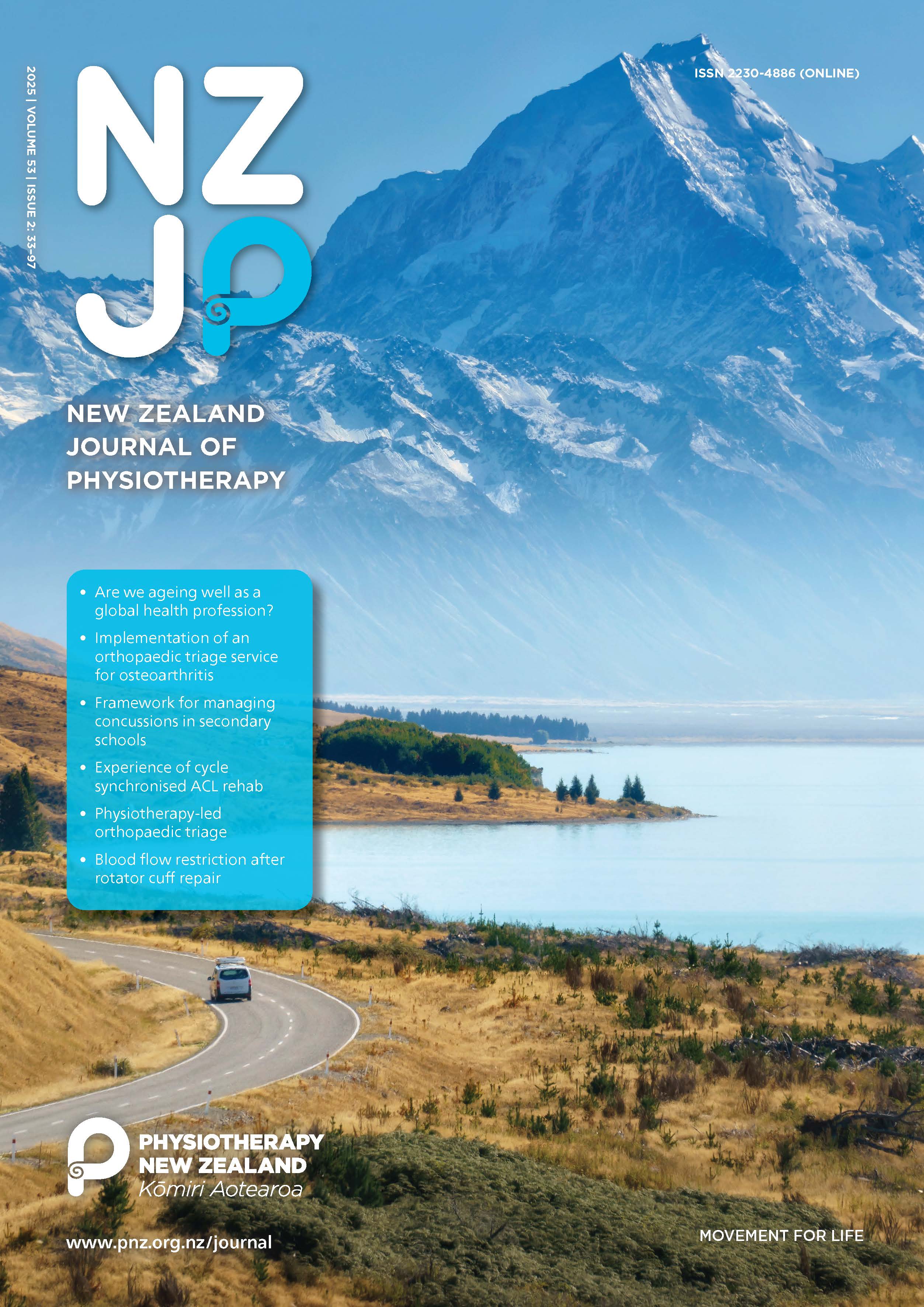 View Vol. 53 No. 2 (2025): New Zealand Journal of Physiotherapy